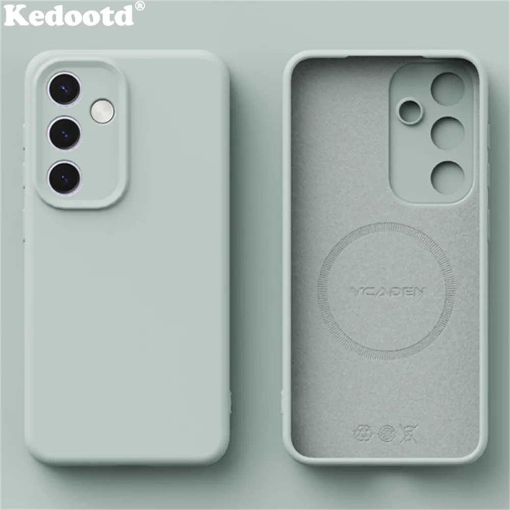 Enhanced Title:  
Premium Liquid Silicone Magnetic Candy Color Phone Case with Wireless Charging Compatibility