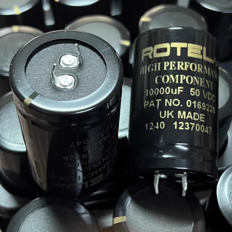 2 Pz/Lotto Uk Originale Rotel 10000Uf 50V 35X56Mm Hifi Audio Filtraggio Condensatore Elettrolitico Spedizione Gratuita