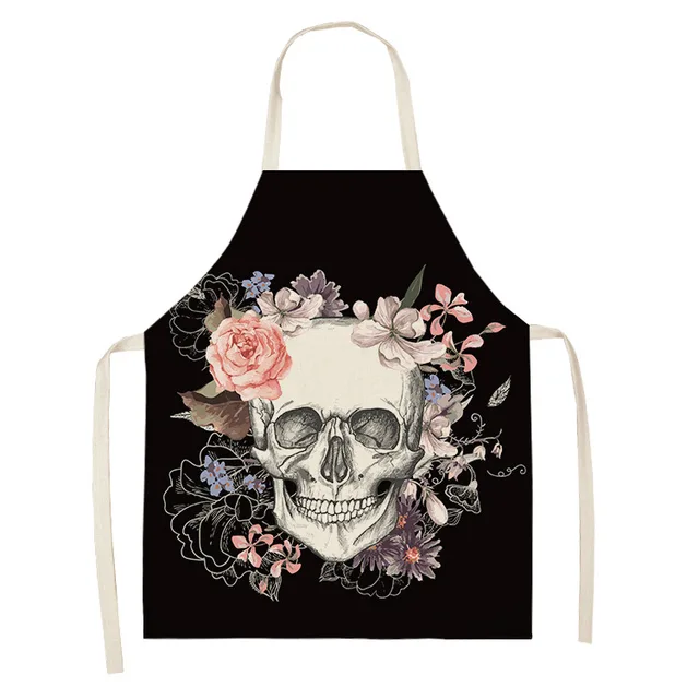 Funny Aprons Halloween Art Skull, spooky cooking experience