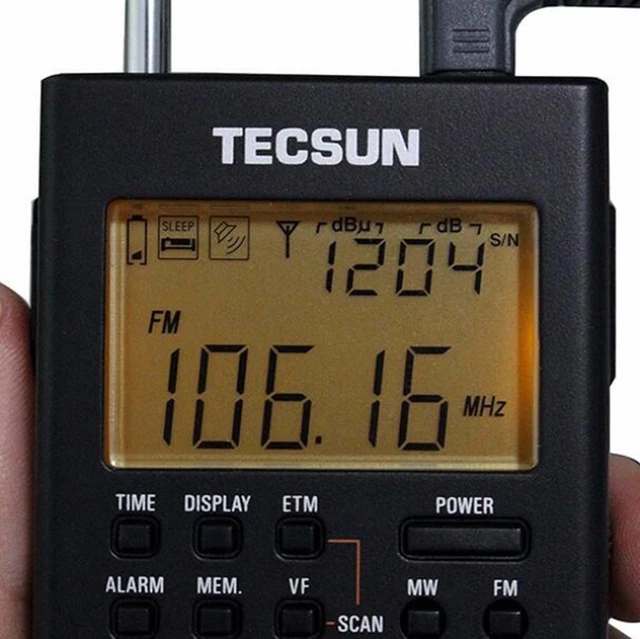 Tecsun-ポータブルデジタルラジオpl-360,USB,AM,FM,ポケット