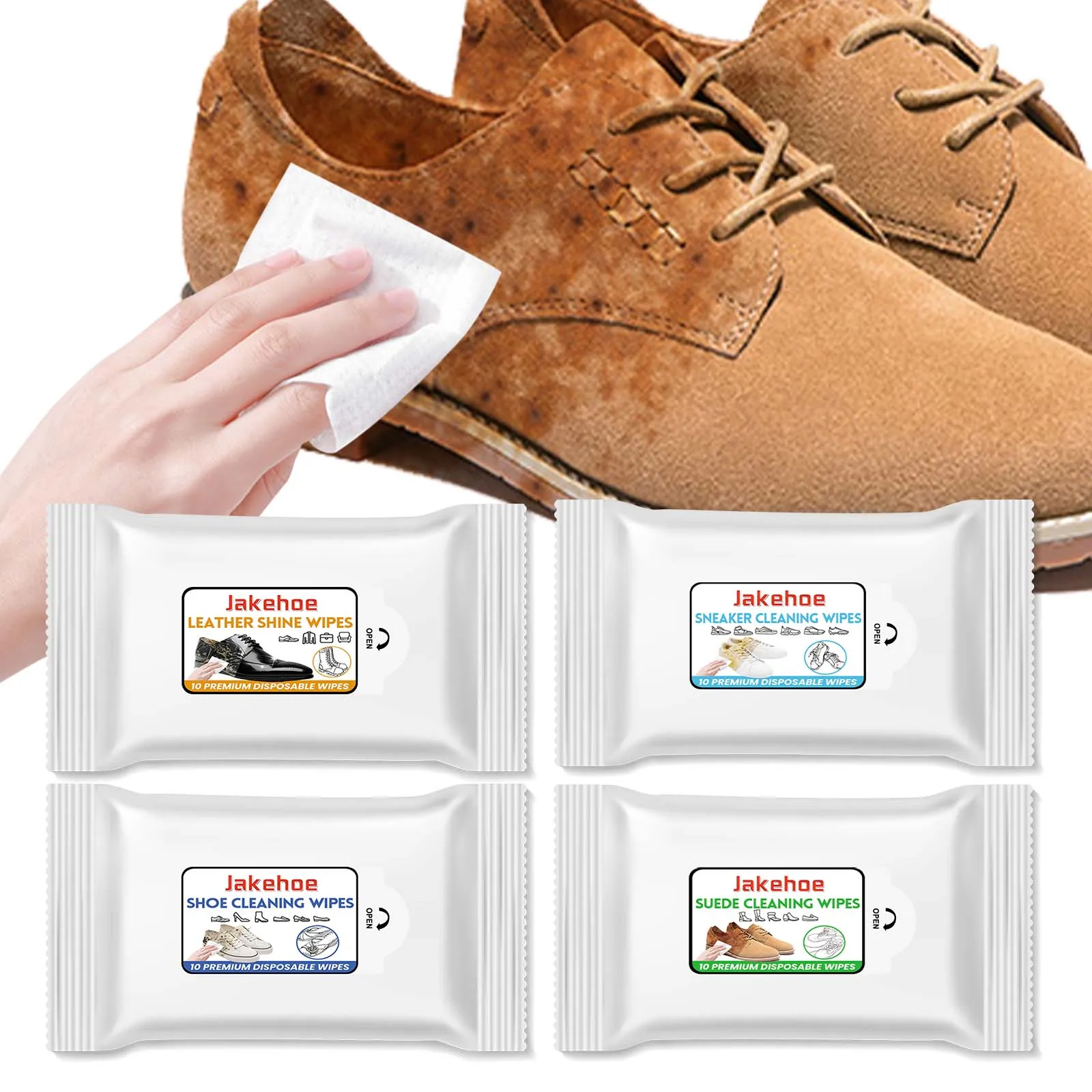 Leather Shoe Cleaning Wipes Multi Purpose No Wash Decontamination