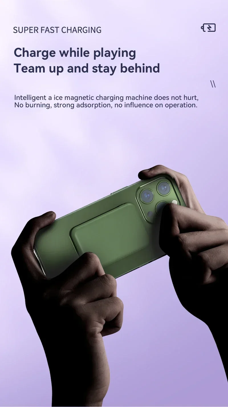 New Mini 50000mAh Portable Magnetic Wireless Power Bank Fast Charging Charger External Battery For IPhone Xiaomi Samsung 2024