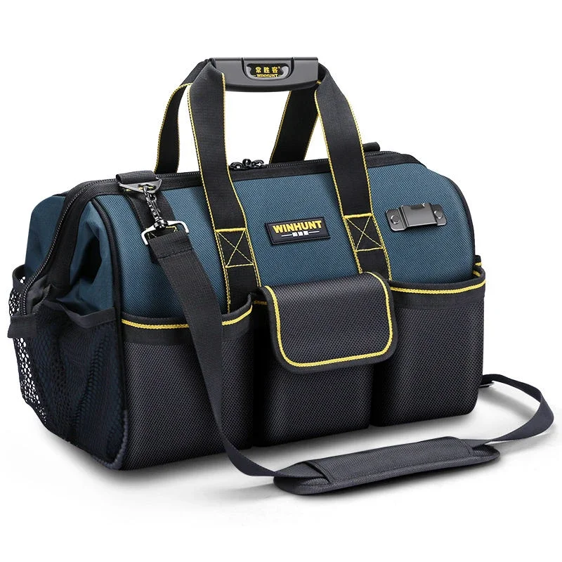 

Portable electrician tool kit, wear-resistant canvas tool bag hardware tool kit set, multifunctional electrician bag woodworking