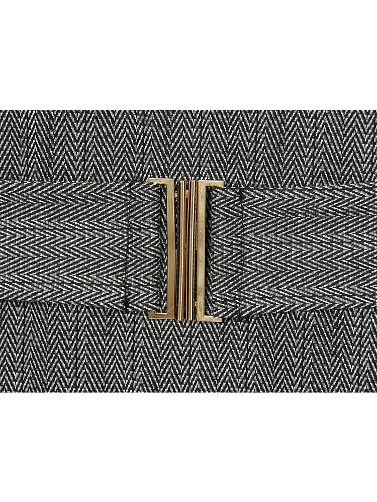 Autumn Solid Slimming Dresses For Women Turtleneck Sleeveless High Waist Temperament Belt Decoration Long Dress Female New