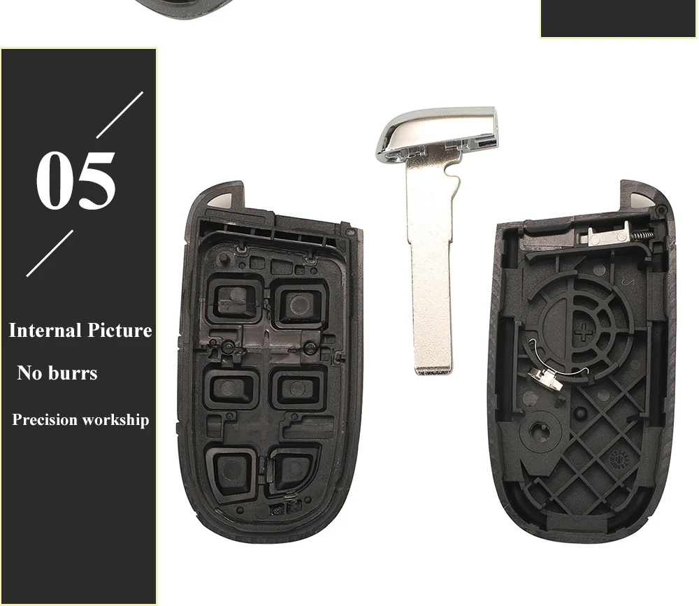 Keyforkess 10pcs SIP22 Remote Smart Key Shell per Fiat 500 500L 500X Toro 2016 2017 2018 2019 portachiavi per auto 3/4/5 sostituzione BTN - S1ac2923ce98b46f3aadacc0f85ecbdb1N