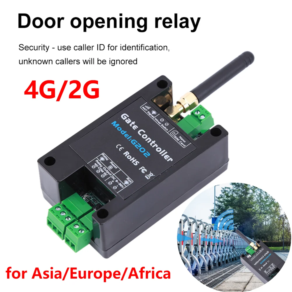 G202 GSM Gate Opener Free Call Door Opener Accessories for Garage Doors Shutters GSM 2G Remote Control G202 Single Relay Switchs
