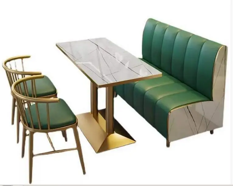 Cafeteria, sofa, dining hall, catering shop, stool, hamburger shop, dessert milk tea rock plate table and chair comb