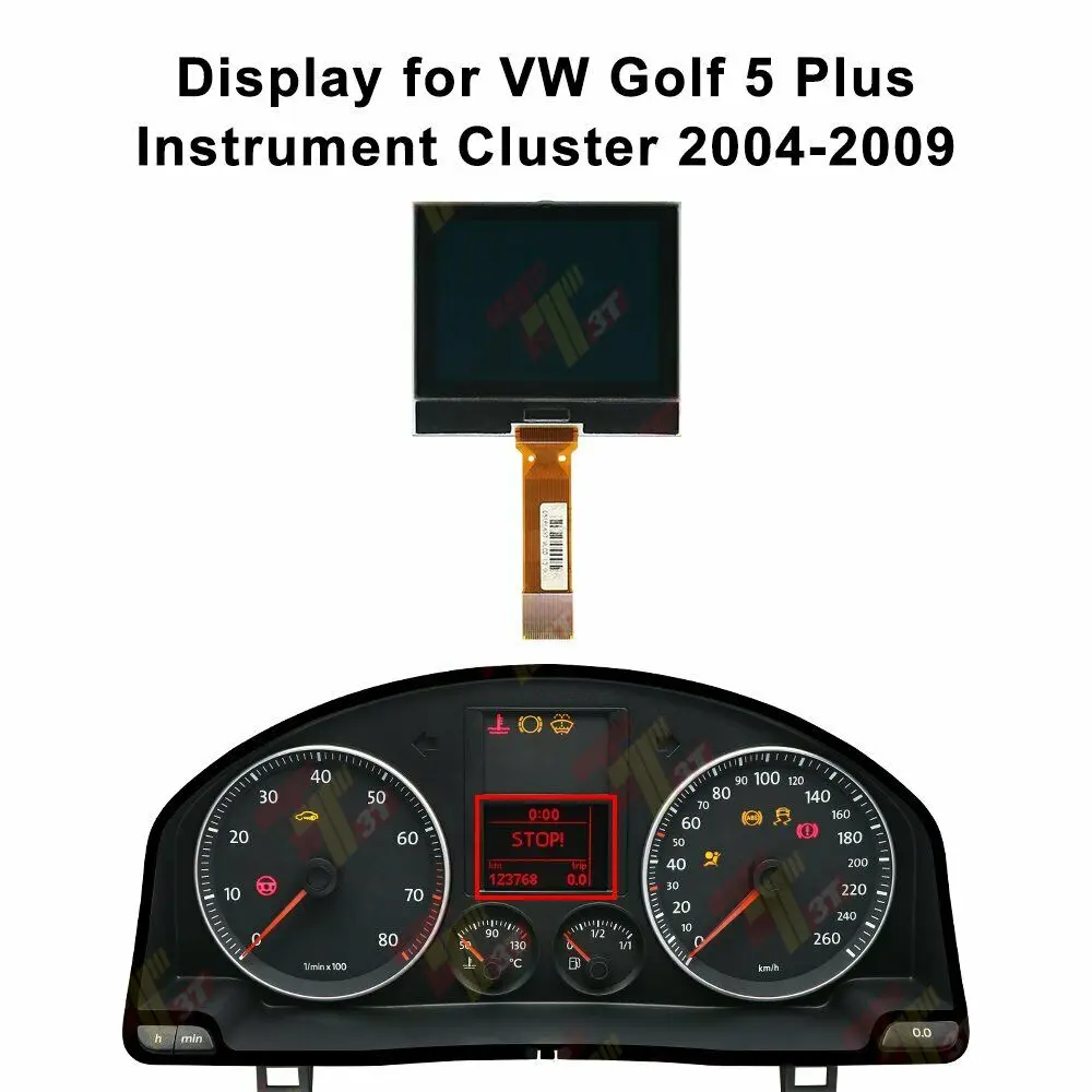 Display Lcd Per Cruscotto Per Quadro Strumenti Vw Golf 5 Plus Q5185437