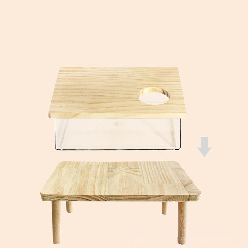 Hamster Sand Bath Shower Box Dwarf Chinchilla Sauna Room Acrylic Digging Sand Container Small Animals Bathroom Toilet small animal bath house