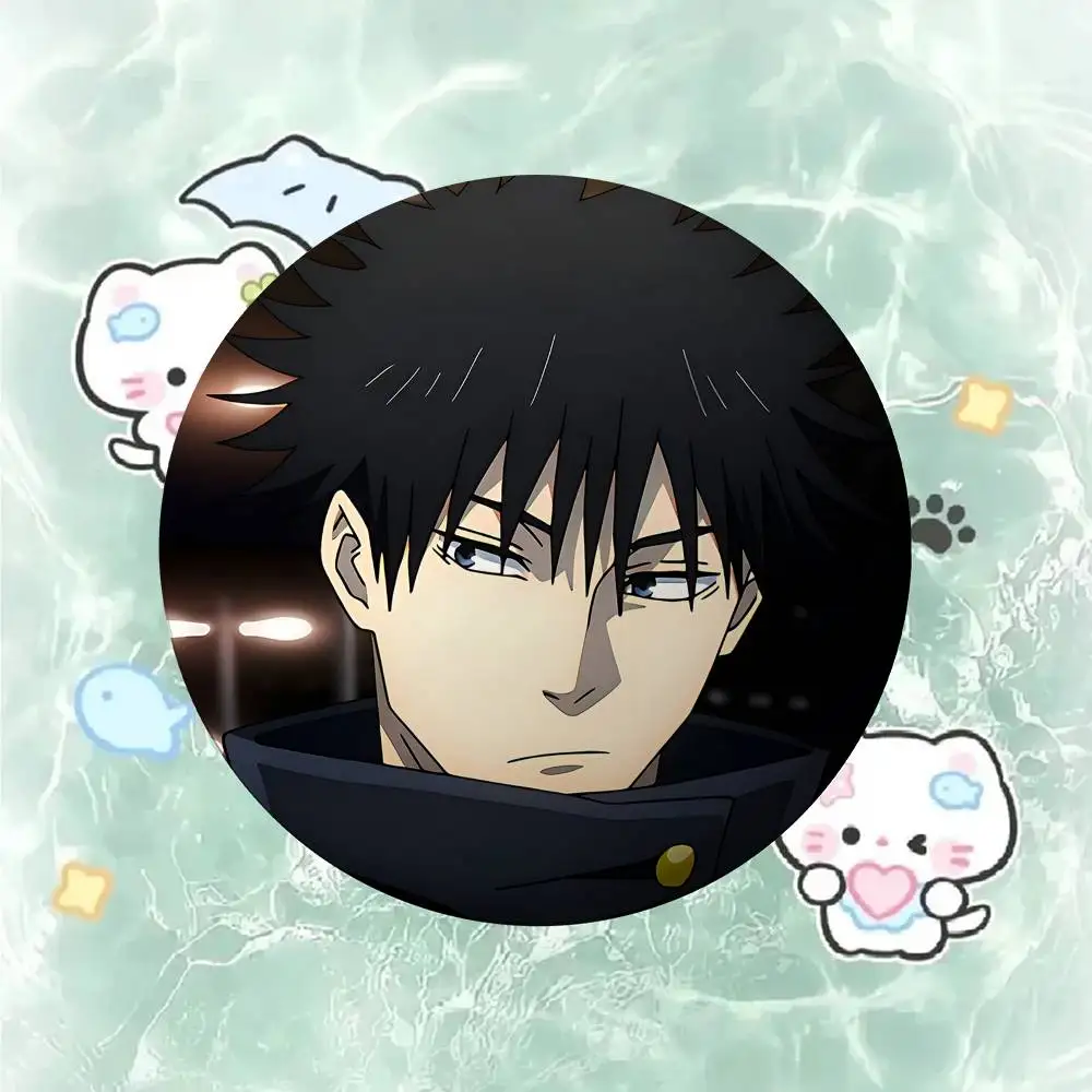 Anime Fushiguro Megumi Abzeichen Kreative Weißblech Taste Pins Brosche Kreative Zitate Kleidung Rucksack Schmuck Geschenk Für Kinder Freunde – Detail 9
