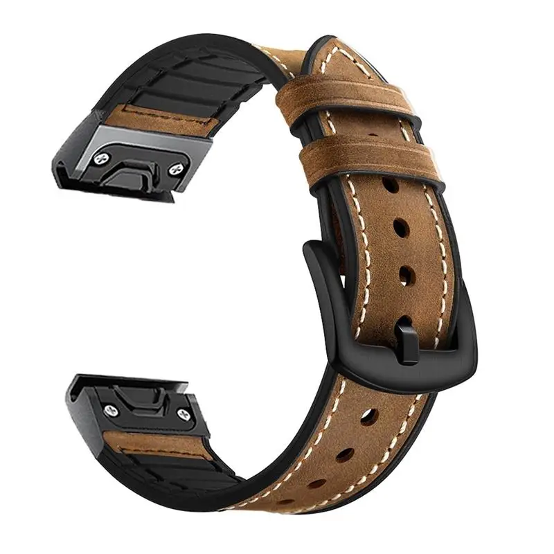 

HAODEE 22 26mm Sport Watchband Strap For Garmin Fenix 6 6S 6X Pro 5X 5 Plus 3HR 935 S60 D2 Enduro Quick Release Leather