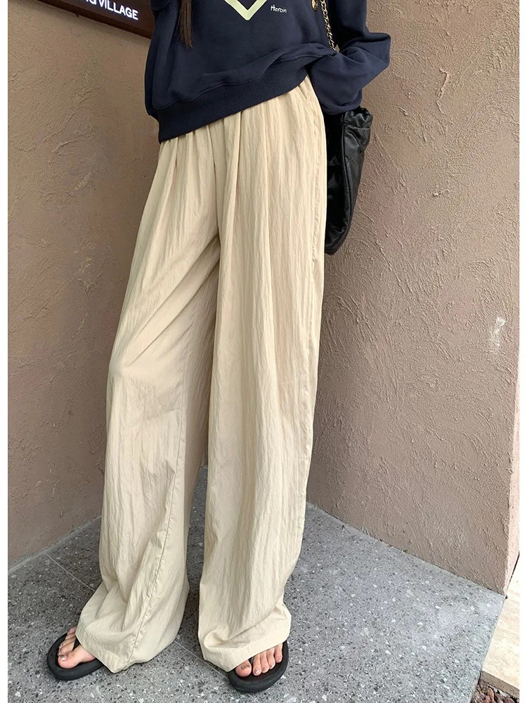 Women Loose Casual Pants High Waisted Wide Leg Pants Cool And Casual Pants For Women In Spring 2024 Sun Protection Pants