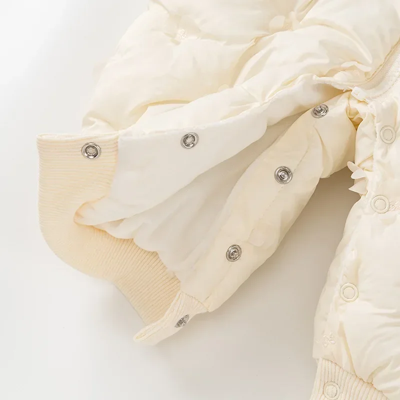 Newborns Baby Romper Coats for Girls Hoodied Bodysuits Clothes Infants Children Rabbit Ears Hoodie Clothes Eids Party 0-24M
