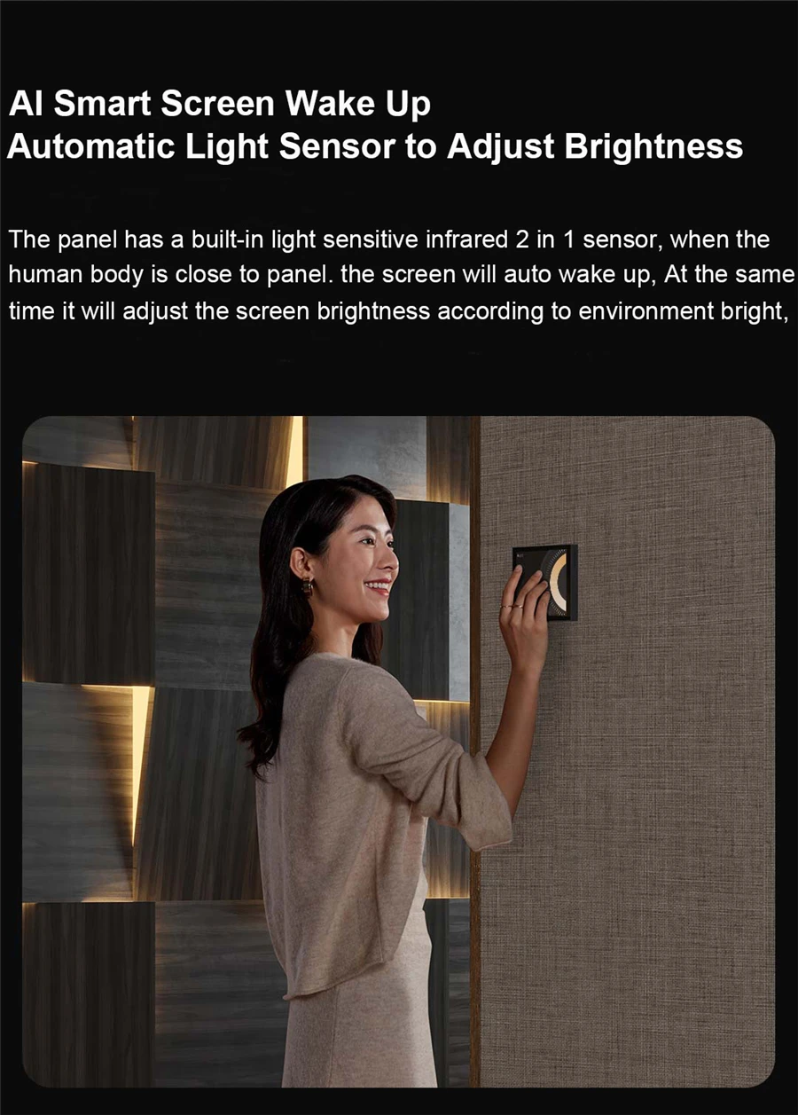 Control, AI Gesto Reconhecimento para HomeKit, Touch Screen, S1, 3.95