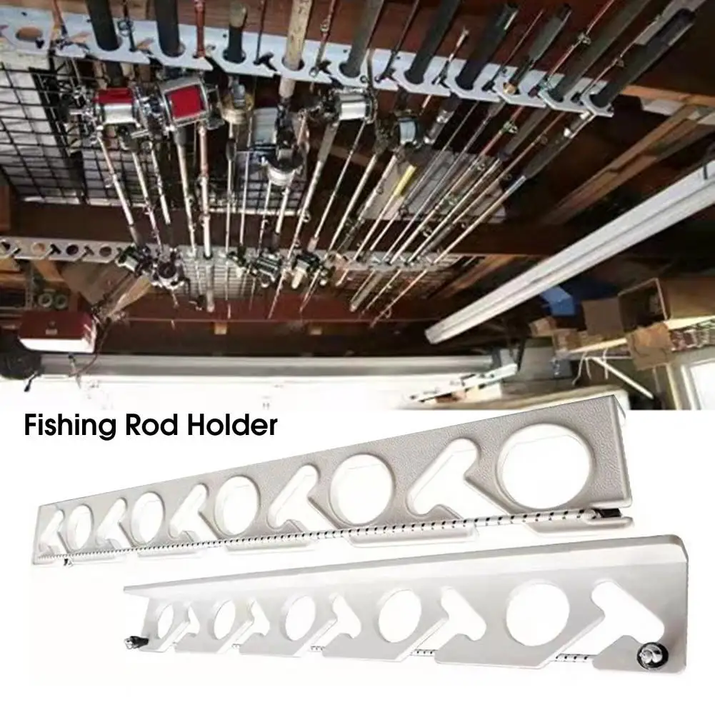 Plastic Shelf Tackle Holder Fishing Rod Display Stand Fishing Rods Holder Wall Fishing