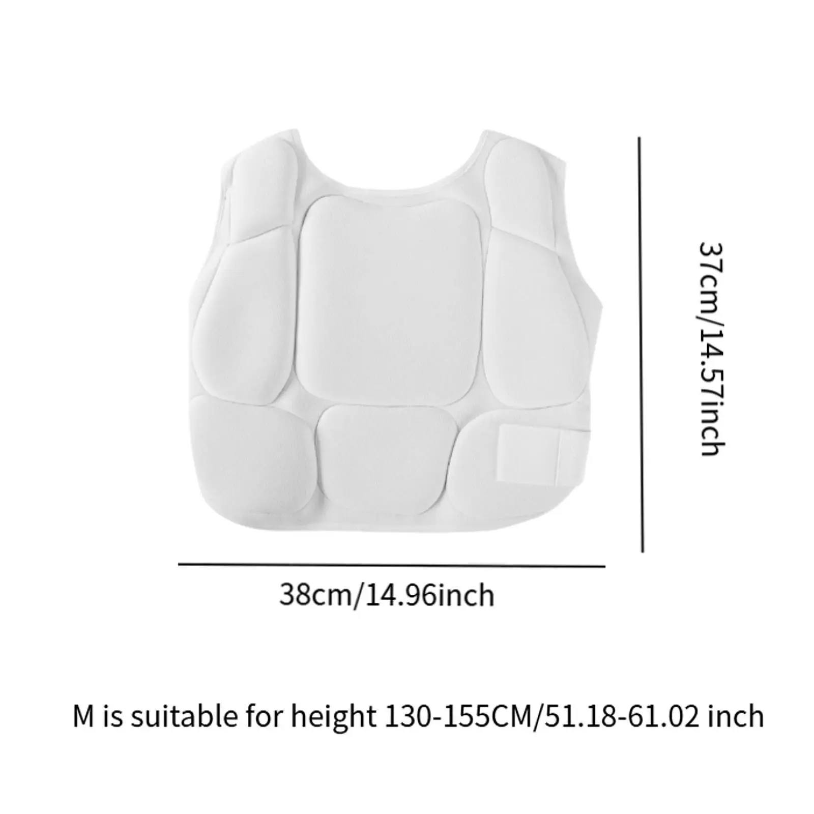 Karate Chest Guard EVA Rib Protector Armour for Mma Rugby Sparring Training