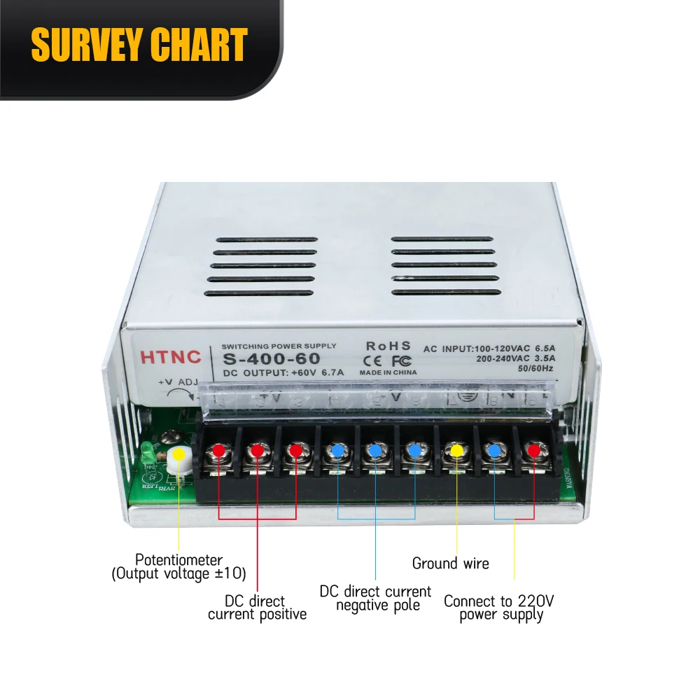 LRS-500W 5V-100A-500W-110/220V±15%-500W power transformer