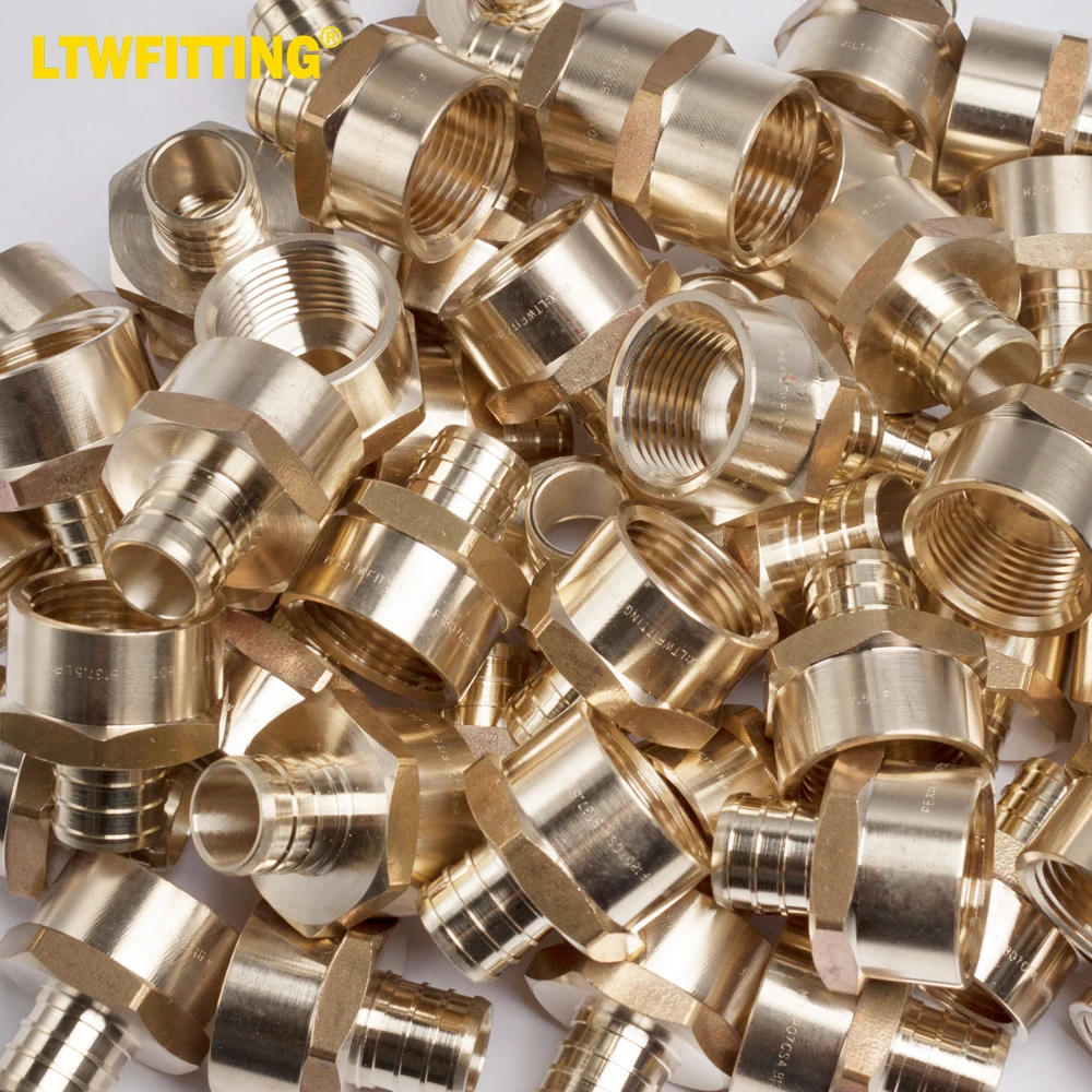 

Латунный штуцер LTWFITTING LF переходник PEX, 4,7-дюймовый обжимной адаптер с внутренней резьбой NPT (комплект из 3/4 штук)