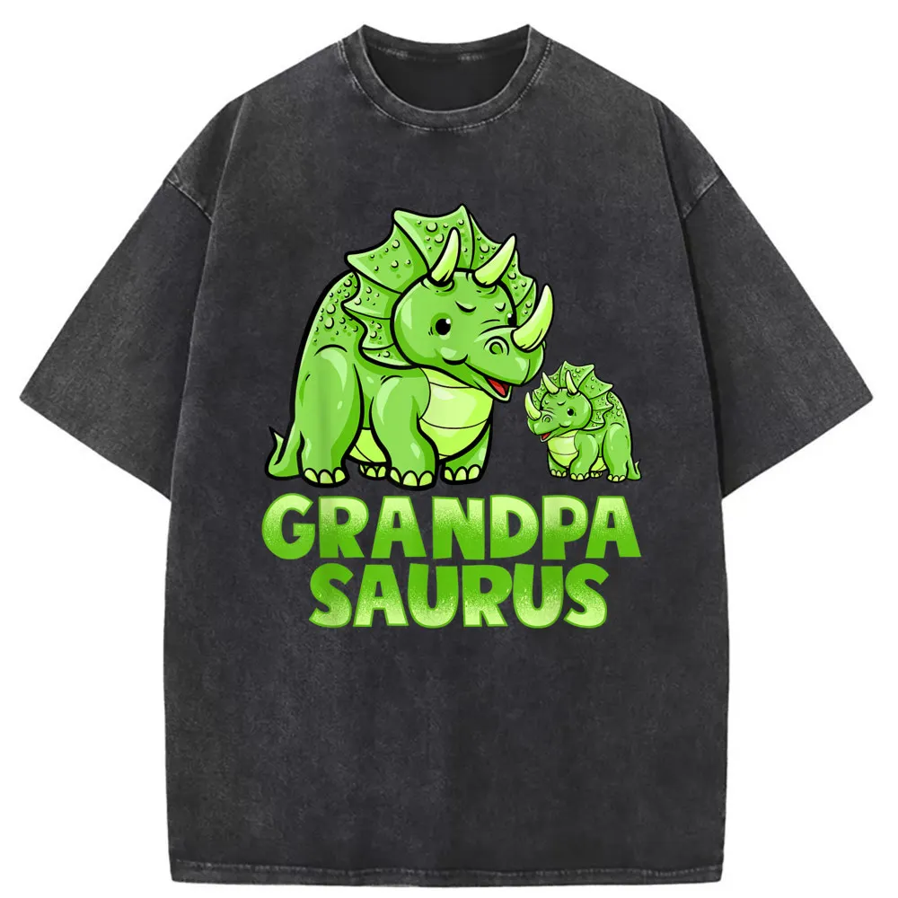 

Grandpa Saurus Dinosaur Funny Grandpasaurus Man T-shirts Comfortable Long Sleeve Tshirts Men New Year Day Sweatshirts Classic