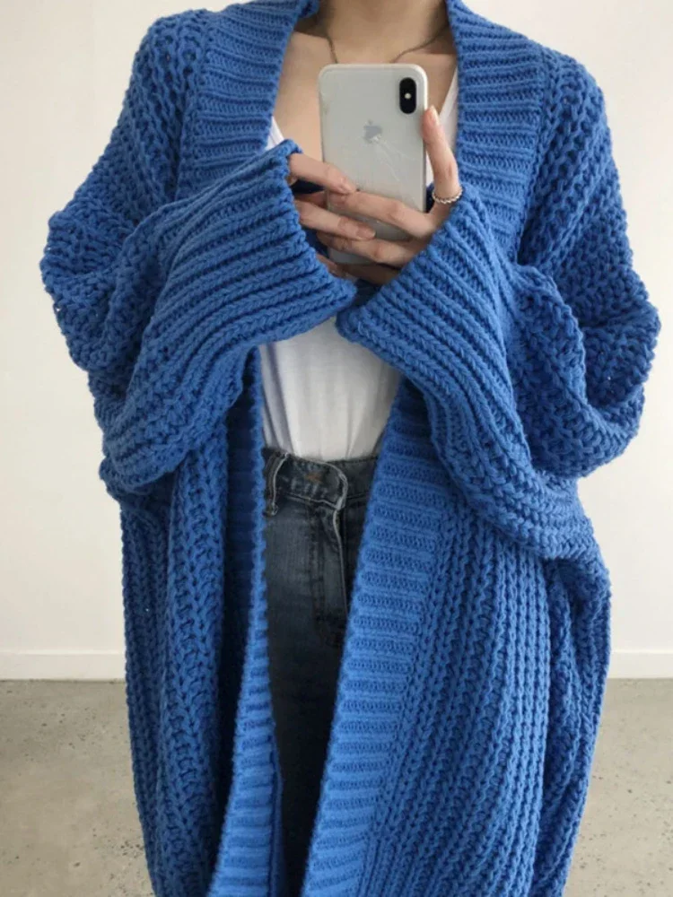 

New in Knitwears Outerwears Fashion Knitted Long Sleeve Top Cardigan Oversized Cardigan Korean Autumn Sweater Womens Clothing