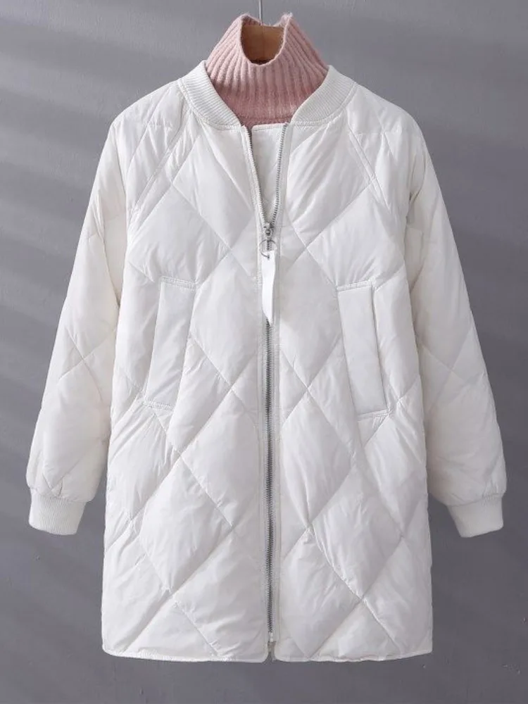 

Women's Cotton Padded Coat Parkas Down Winter Jacket Long Thick Warm Coats Puffer Outerwear Jackets 2023 Spring Autumn Winter