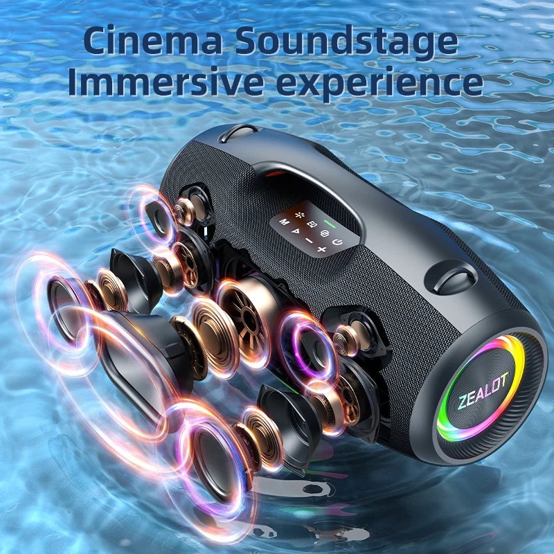 ZEALOT-S89 250W 防水ポータブル大音量 Bluetooth スピーカー