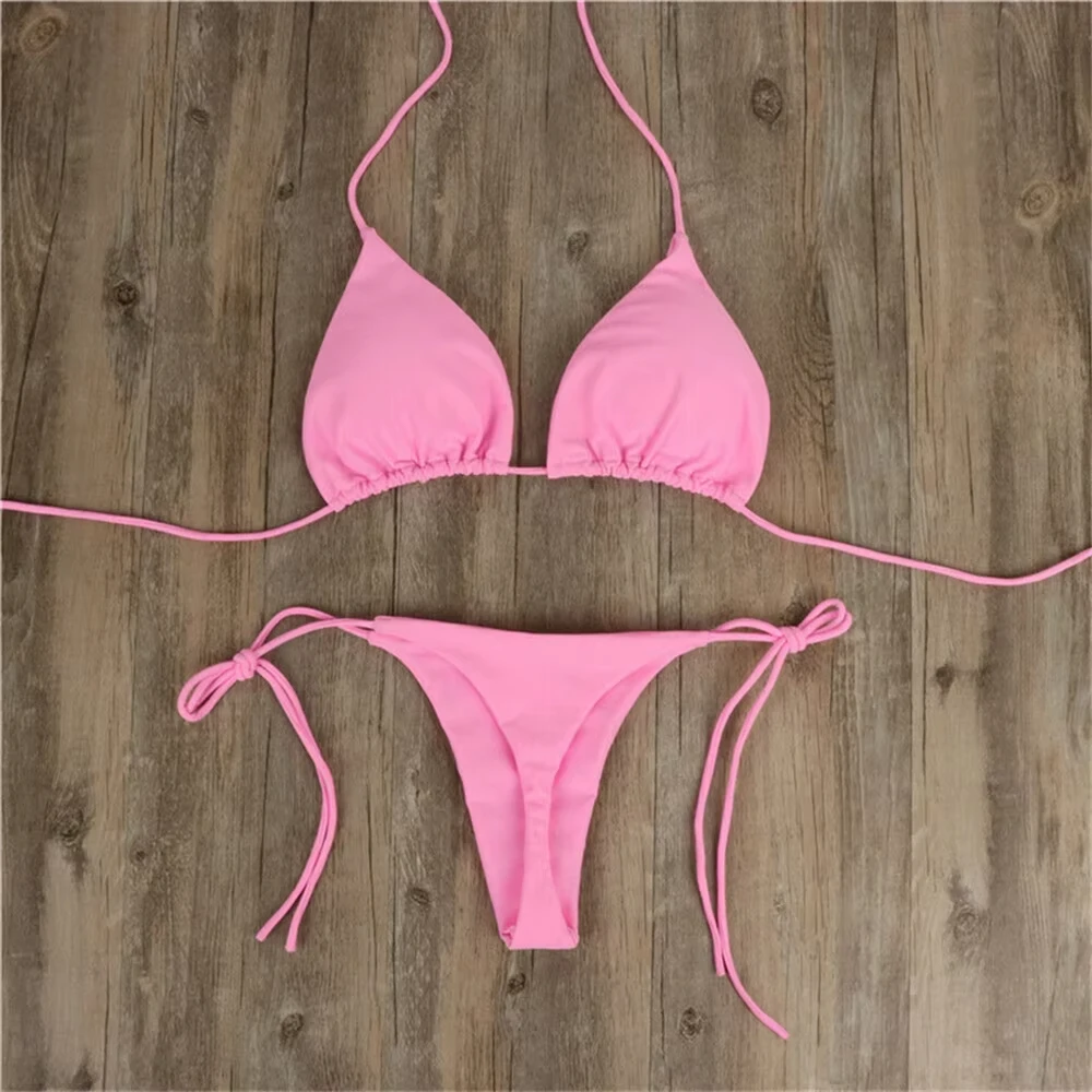 Sexy Bikinis Set Summer Brazilian Swimsuit Women Bra Thong Two Pieces Swimwear Beachwear Bathing Suit Beachwear Swimsuit Women