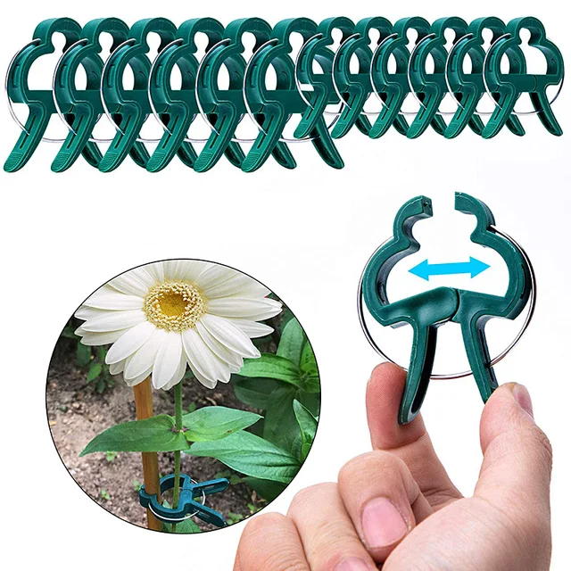 10Db -Os Növények Támogatják A Klipeket Zöldség Paradicsom Szőlő Függőleges Mászó Szárak Kerti Ültetési Szerszámok Kellékek