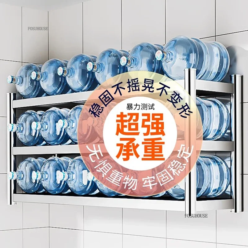 Minimalist Stainless Steel Kitchen Cabinets Wall-mounted Storage Cabinets Multi-functional Wall-mounted Hanging Kitchen Cabinet
