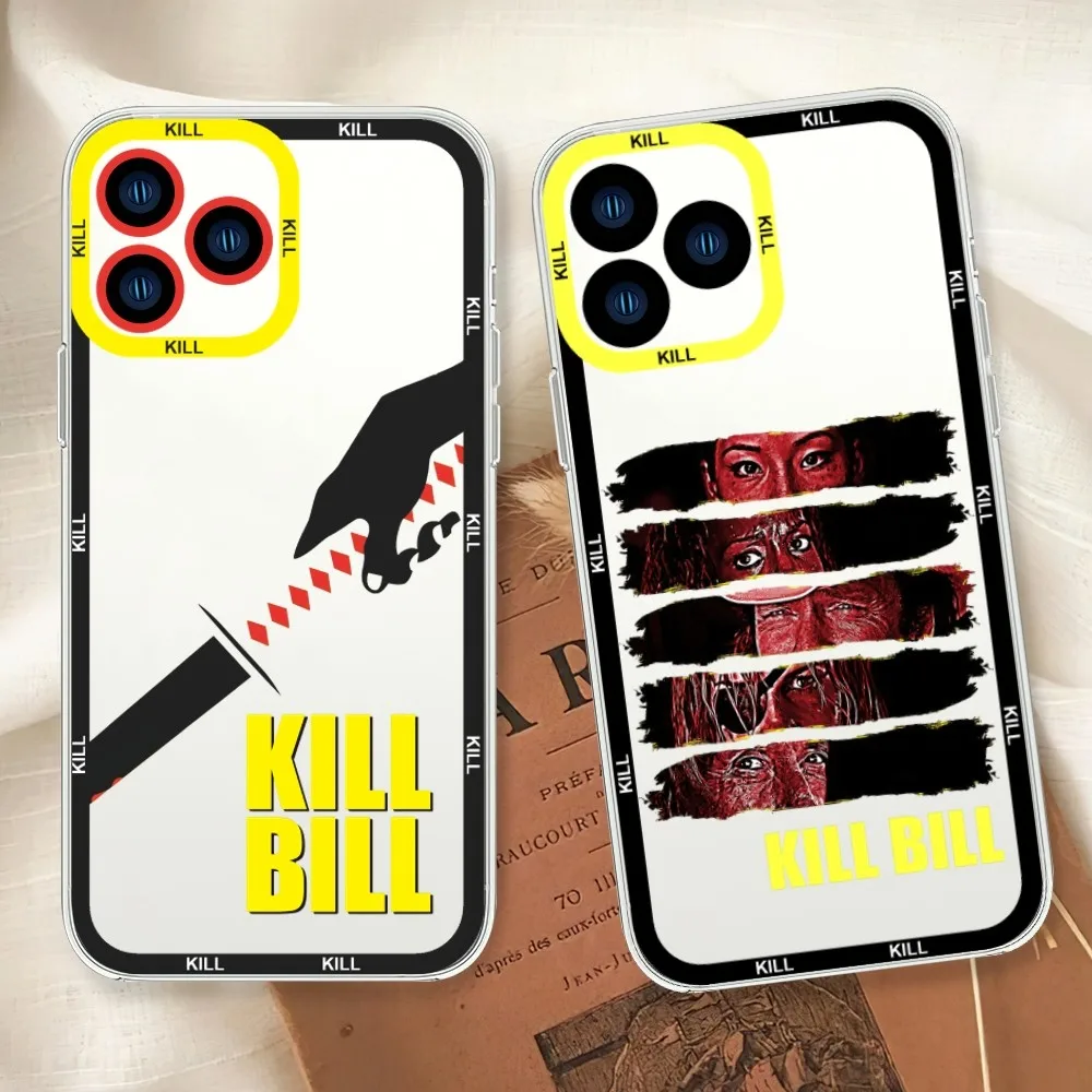 Custodia Per Telefono Con Pellicola Kill Bill Per Iphone 11 12 13 14 15 Mini Plus Pro Max Custodia Trasparente