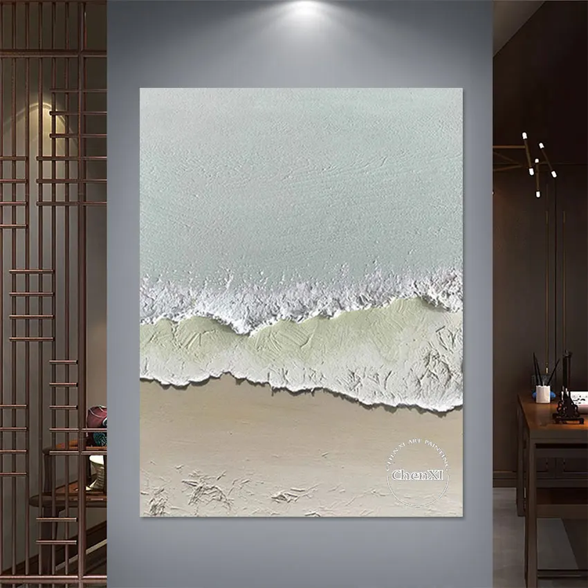 

Акриловая живопись, Настенный декор большого размера для отеля, картина маслом ручной работы, настенная Картина на холсте, плакат для современного дома