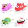 Children Boat Plane Baby Bath Toy Water Spray Float Squeeze Swimming Water Toys Transportation Cartoon Bathing Toy Water Play 5