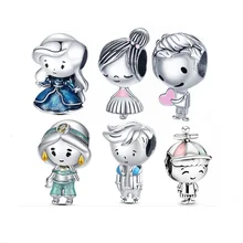 Breloques en argent Sterling 925 pour petits garçons et filles, adaptées aux Bracelets Pandora originaux, fabrication de bijoux, cadeau, vente en gros 