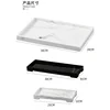 Resin Tray Creative Black White Marbling Rectangular Round Storage Plate Bedroom Jewelry Bathroom Toiletries Storage Tray 5