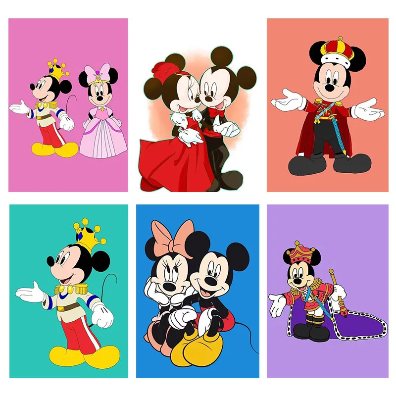 

Алмазная вышивка Disney 5D, мультяшный Микки Маус, вышивка крестиком, мозаика ручной работы, украшение для дома, подарки