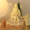 2025 8.5CM Warm/White Flameless LED Candle - Christmas Tree Shape for Home Party Decor, Christmas Ornament & New Year/Navidad