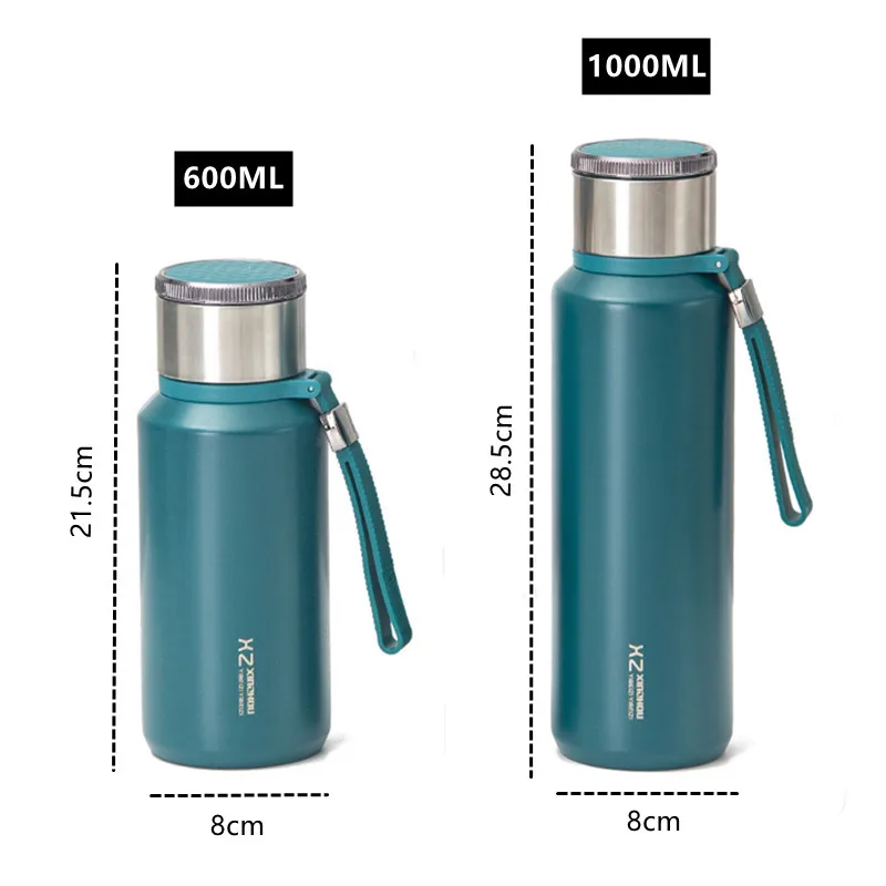 1000ml Double Wall Stainless Steel Vacuum Insulated Termos Lid Mug with  Handle Yerba Thermos Mate Bottle Thermos for Mate Cup - AliExpress