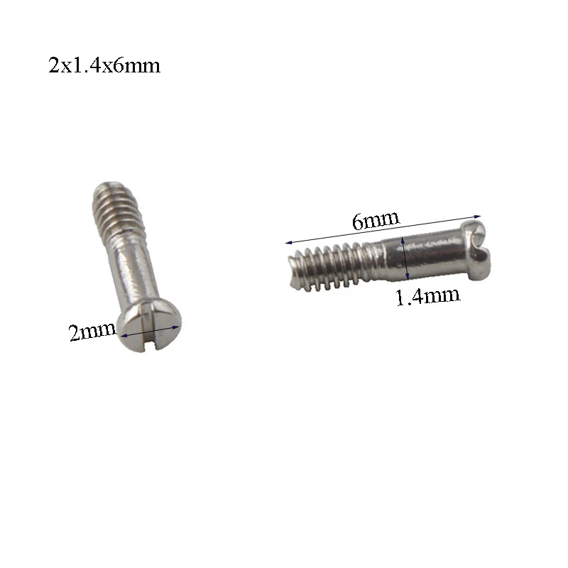 Eyeglasses Repair Kit 500pcs 2.0mm Slotted Head Screw Eyewear Glasses Optical Hinge Screw Accessories