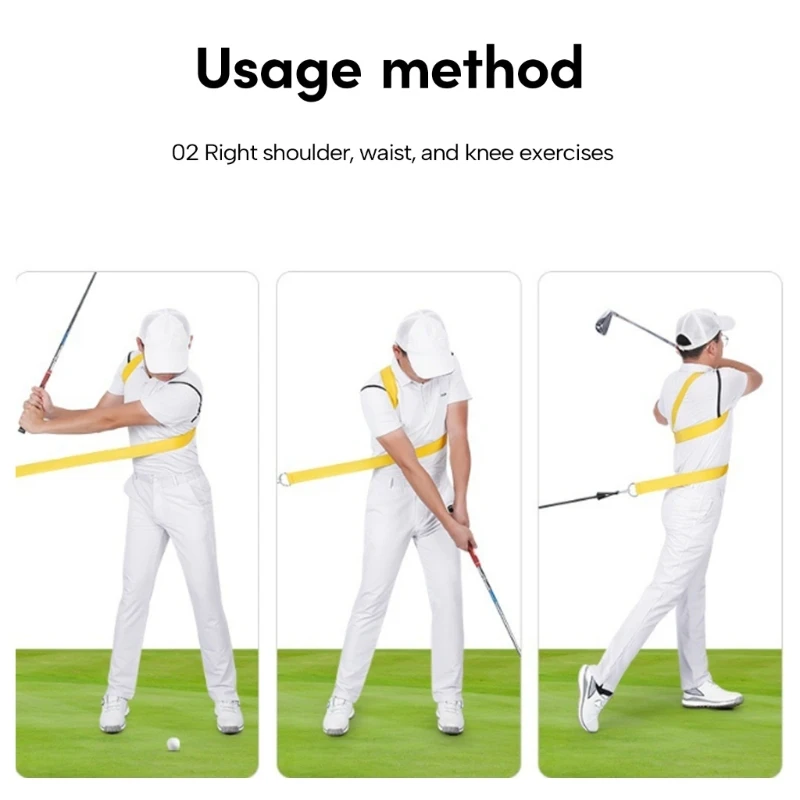 

Golf Swing Training Aid Belt Golf Swing Trainer Practice Tool Golf Swing Strap Golf Posture Correction Practice Supplies