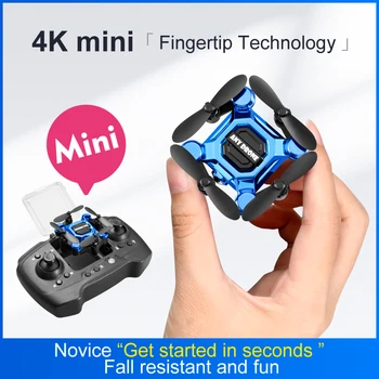 Nuovo Mini Drone K04 con Telecamera, Quadricottero RC con Mantenimento dell'Altitudine, Piccolo UAV Resistente per Principianti, Aeromobile Telecomandato Portatile