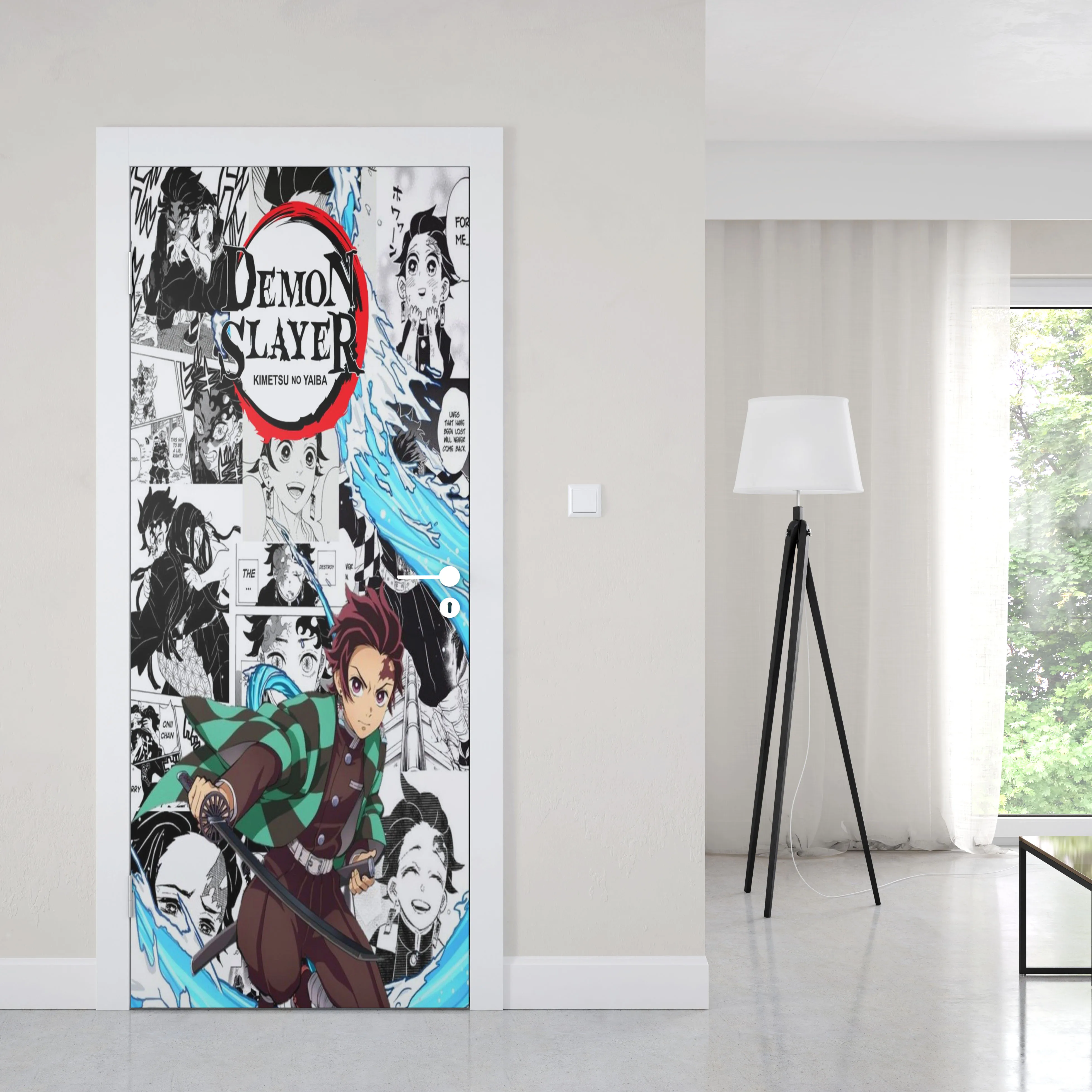 Tür Tapete Selbstklebend - Manga Design Wasserdicht & Abnehmbar