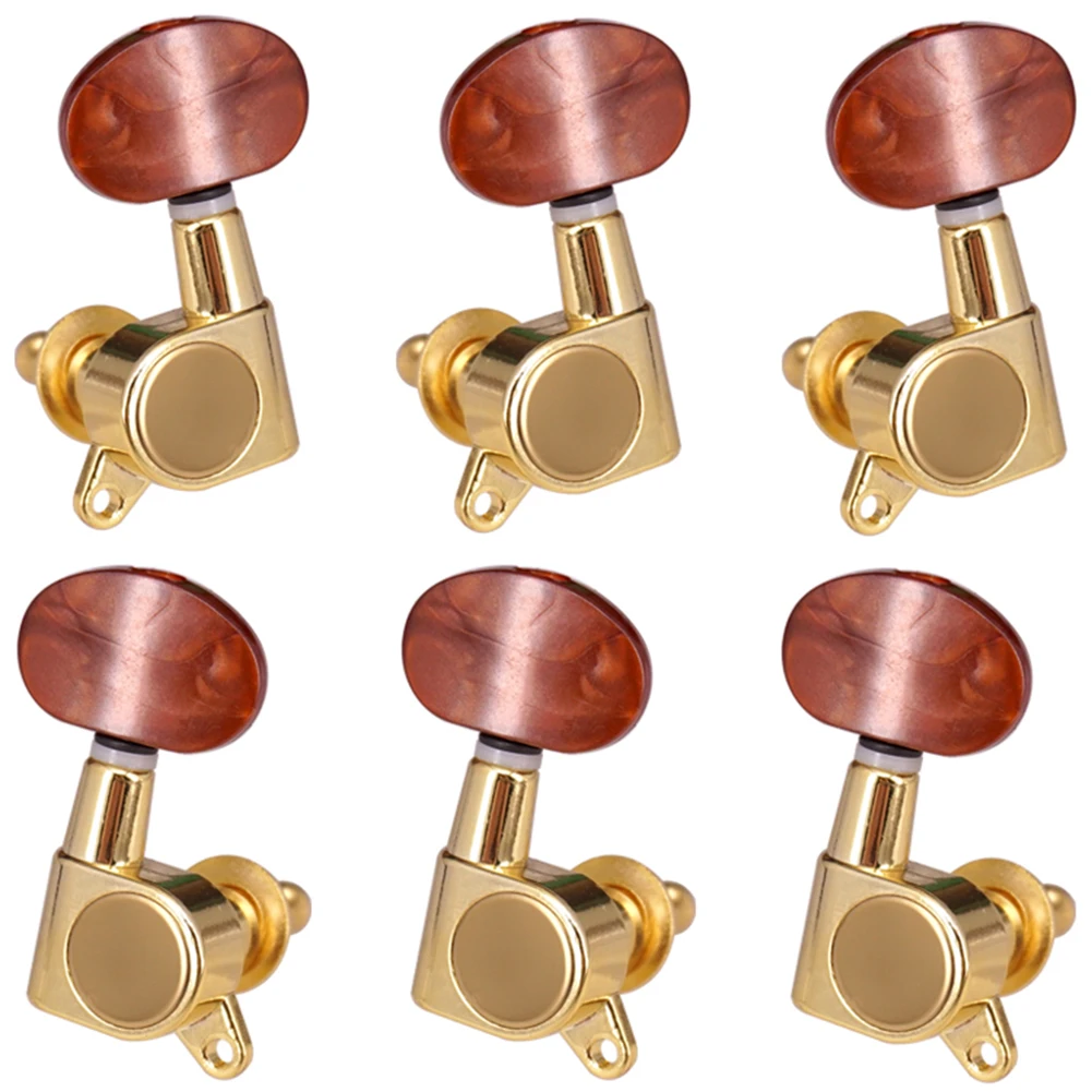 Guitar String Tuning Pegs Tuner Machine Heads 6pcs for Electric Acoustic Guitar guitar tuner