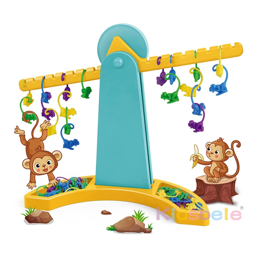 Monkey Balance Counting Toys Educational Monkey Scale Math Toy Montessori Math