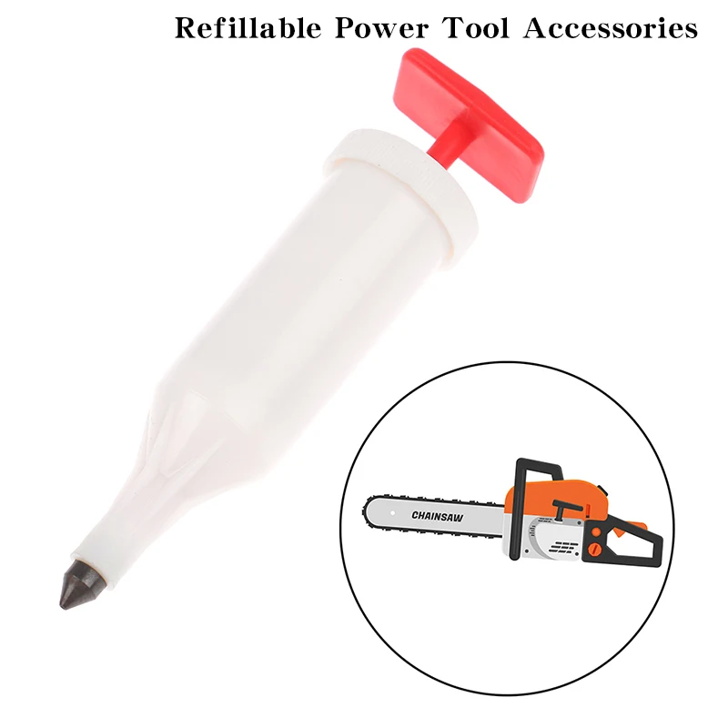 Chainsaw Grease Gun Refillable Plunger Type Outdoor Power Tool