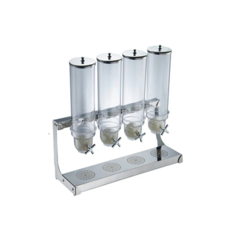 

Stainless Steel Cereal Device Single Double Three Four-Head Grain Oatmeal Dispenser Hotel