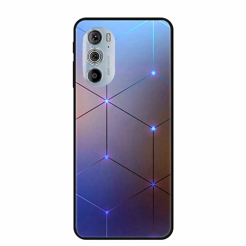 Motorola Edge Plus 2022 Soft Silicone TPU Wolf Cartoon Back Cover