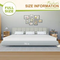5 Inch King Size Mattress, Gel Memory Foam King Mattress, Pressure Relieving, Cooling Gel Foam, King Mattress in a Box, White 2