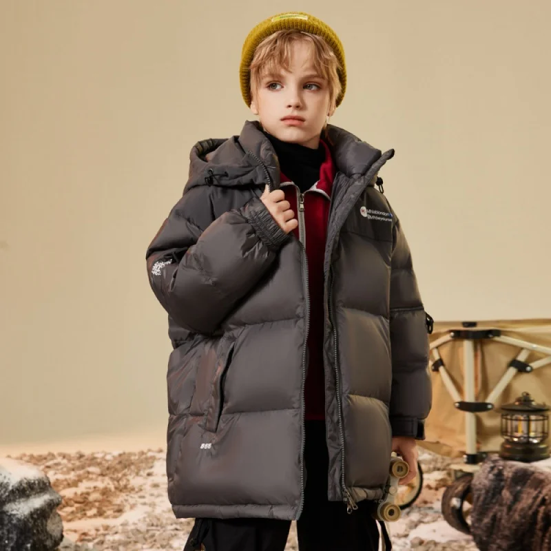 

2023 пуховик для девочек, детская одежда средней длины в западном стиле для подростков, зимнее плотное пальто