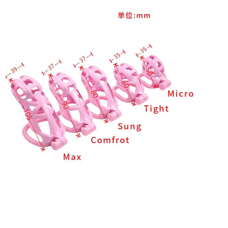 Pink Chastity Cage Male Device Kit Sex Toys for Men Couples Cock Lock Penis Ring Bdsm Bondage Adult Games Sex Shop 18+ penis chastity cage chastity lock sex toy chastity cage accessory