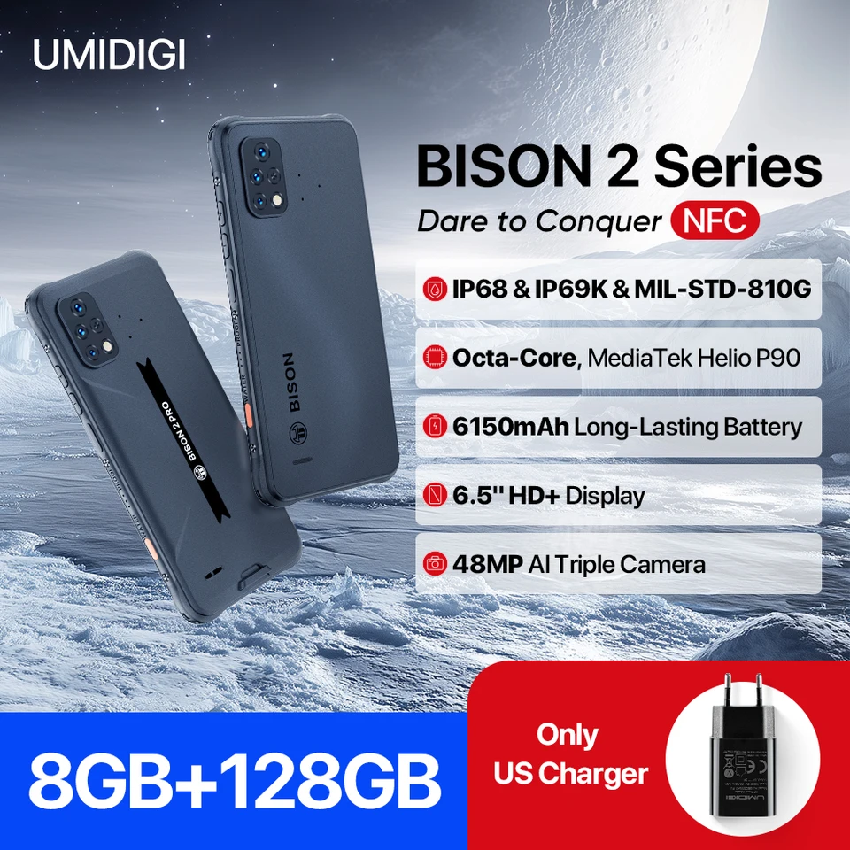 UMIDIGI BISON 2, BISON 2 PRO Android 12 Smartphone robusto Helio